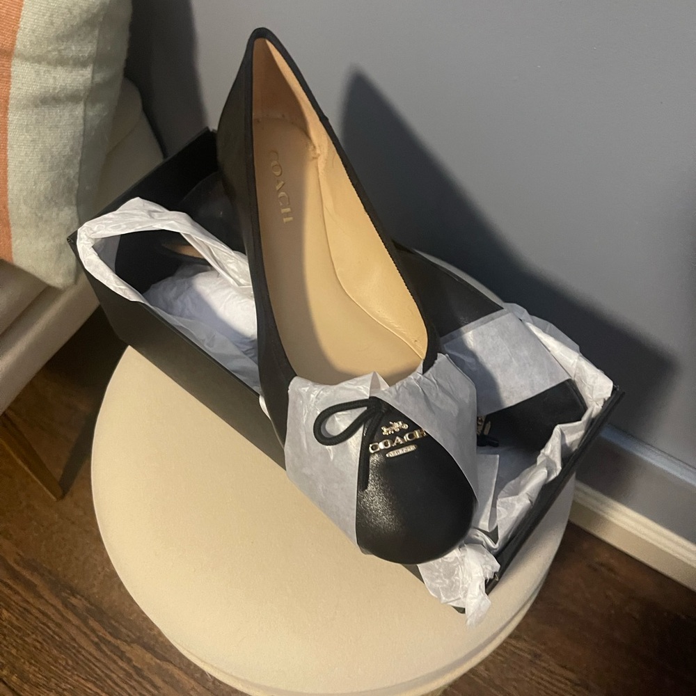 Coach Black Ballet Flats size 11